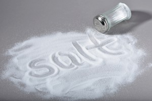 Salt-written-on-spilled-salt