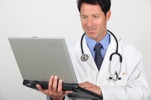 Doc with computer